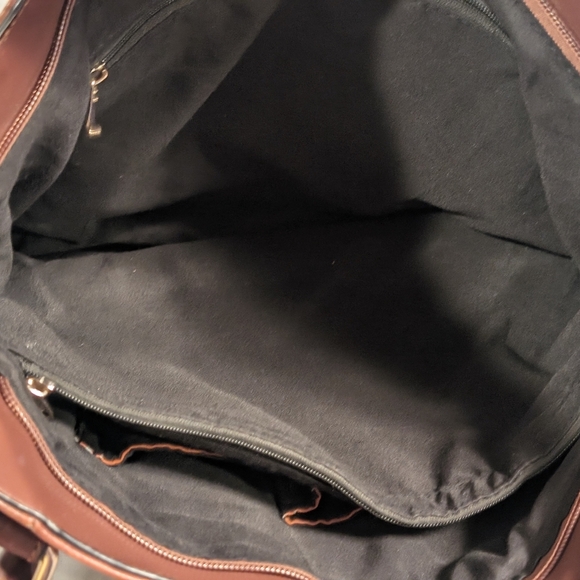 Unbranded Large Slouchy Vegan Leather Shoulder Bag with Lots of Storage - Picture 8 of 11